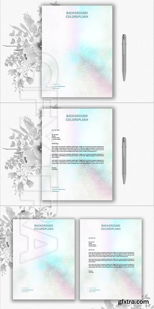 CreativeMarket - Letterhead Template Design 2084144