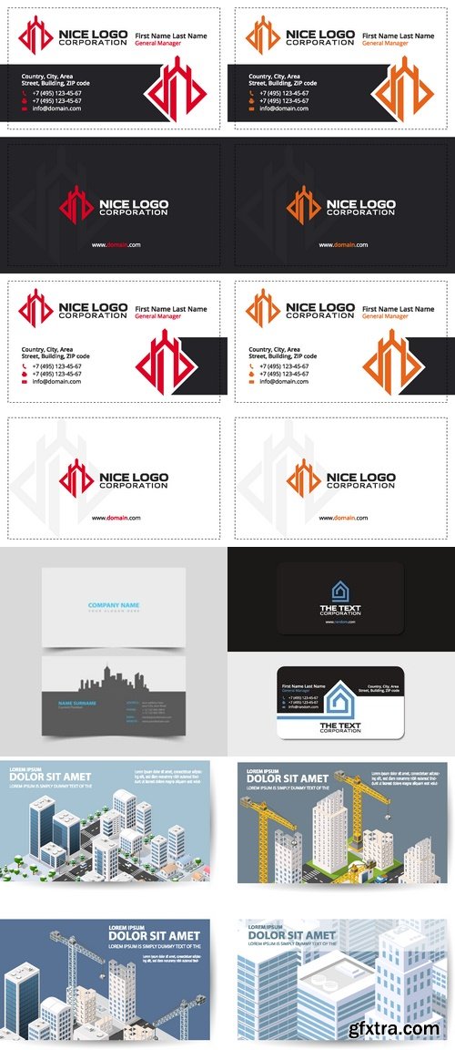 Vectors - Real Estate Business Cards 5