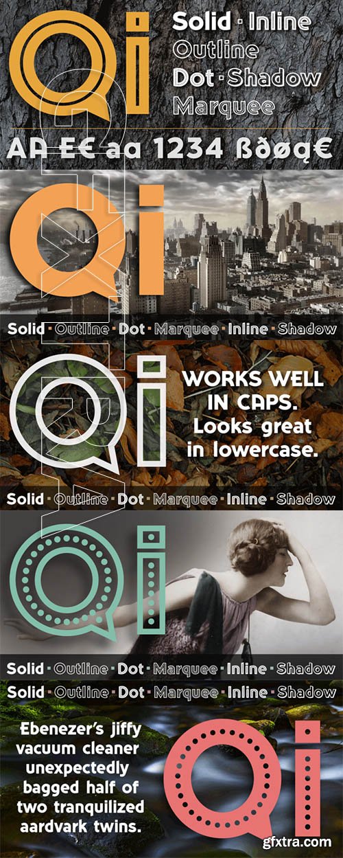 Qi font family