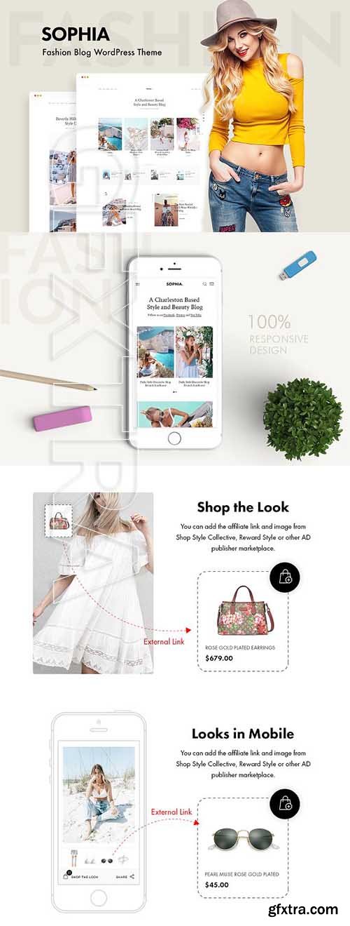 CreativeMarket - Sophia - WordPress Blog Theme 2073634