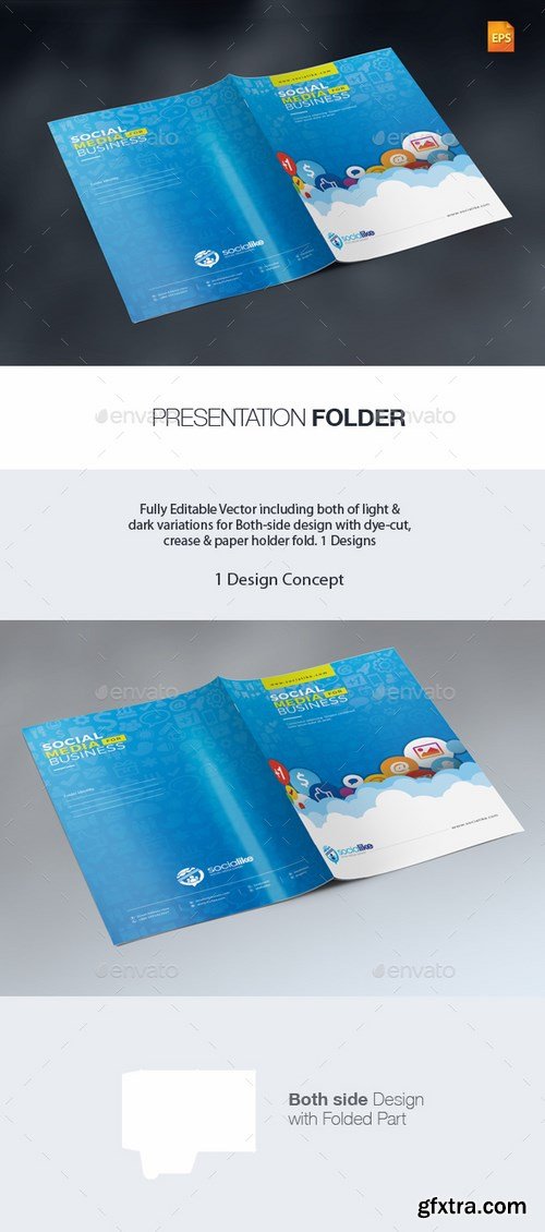 GraphicRiver - Social Media Presentation Folder 19462701