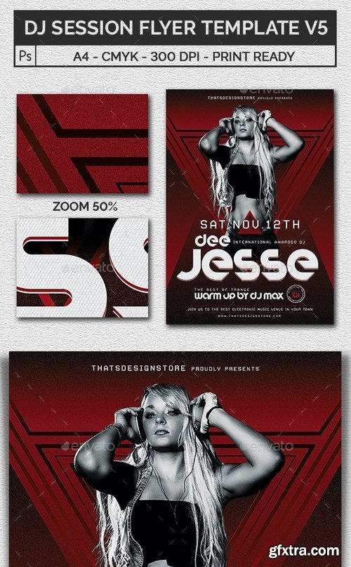 GraphicRiver - DJ Session Flyer Template V5 21032544