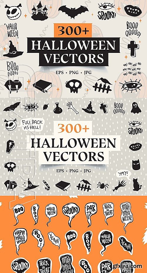 CM - 300+ Halloween Vectors Like No Other 1996941