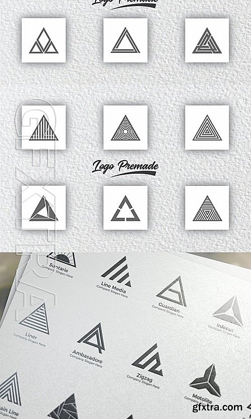 CM - Triangle Creative Premade Logo 2073239