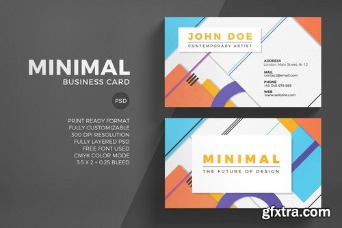 Minimal business card template