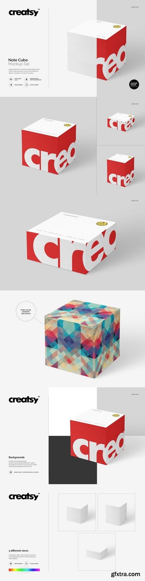 CM - Note Cube Mockup Set 1440861