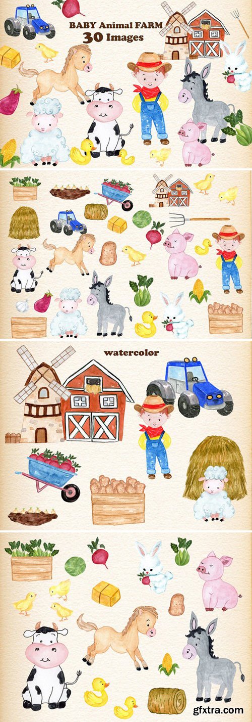 CM - Farm Animals Clipart 1955397