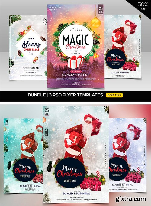 CM - BUNDLE - 3 CHRISTMAS Flyers 2009180