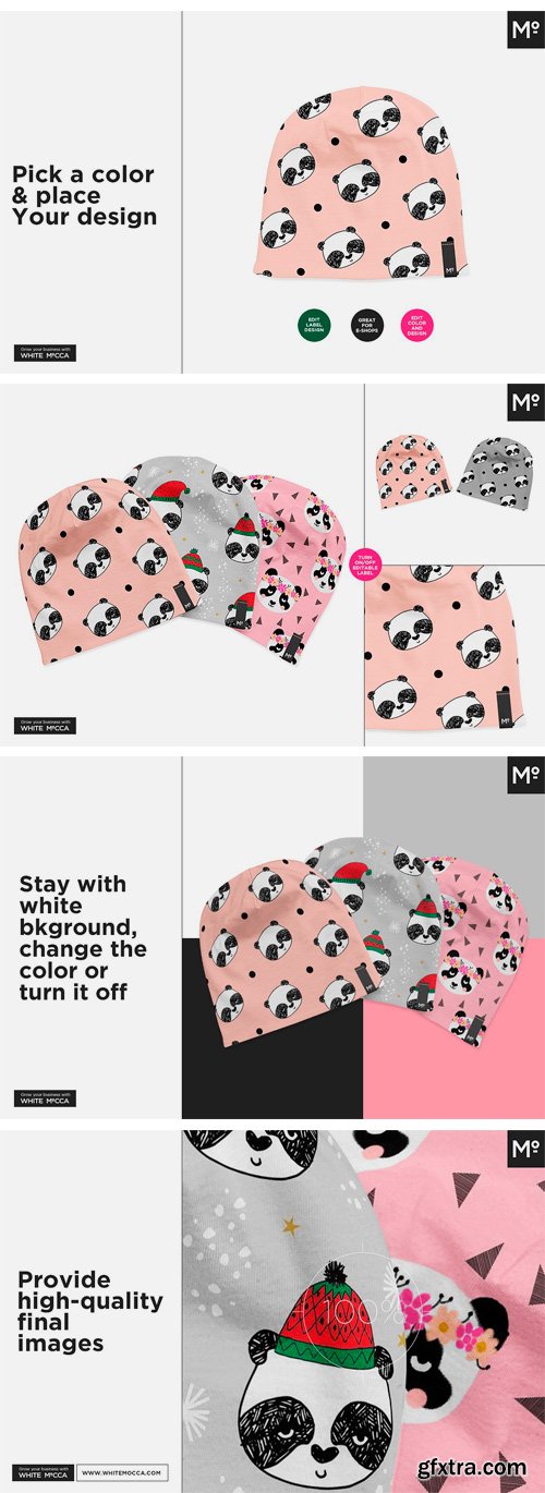 CM - Baby Cotton Beanie Mock-ups Set 2021540