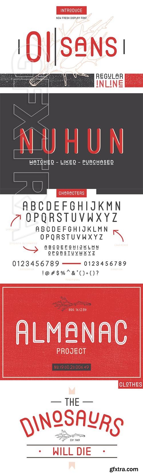 CreativeMarket - OI sans (Regular & Inline) 2036051