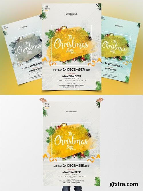 CreativeMarket - Christmas - Invitation & PSD Flyer 2083749