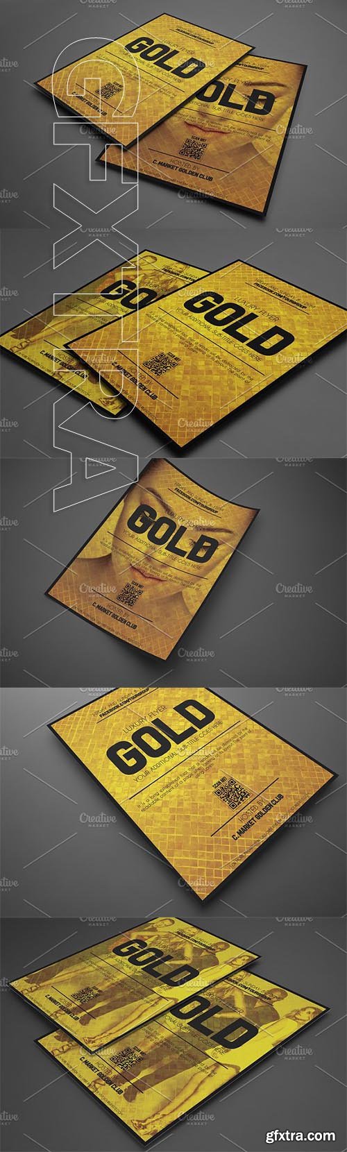 CreativeMarket - Golden Style Flyer Template 2084034