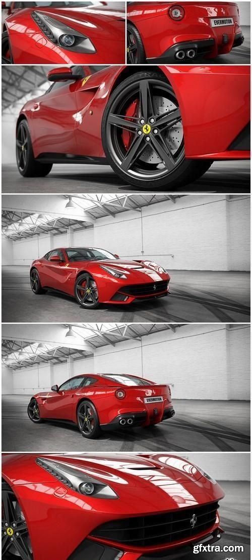 Ferrari 2017 EVERMOTION HD Cars Vol.6 3D Model