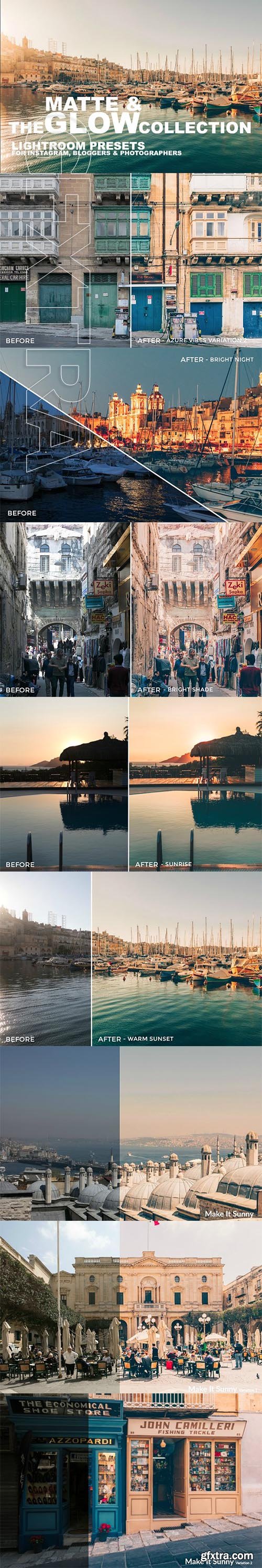 CreativeMarket - Matte Glow Travel Lightroom Presets 2082472