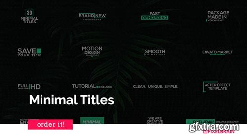 Videohive - Minimal Titles - 20817426