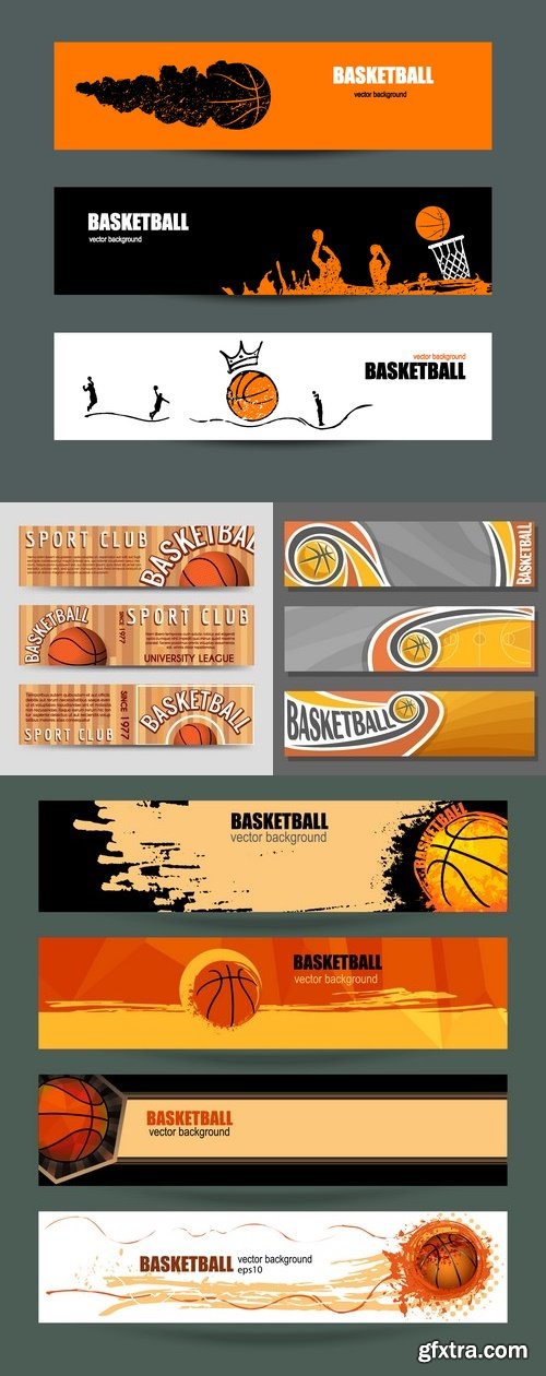 Vectors - Creative Basketball Banners