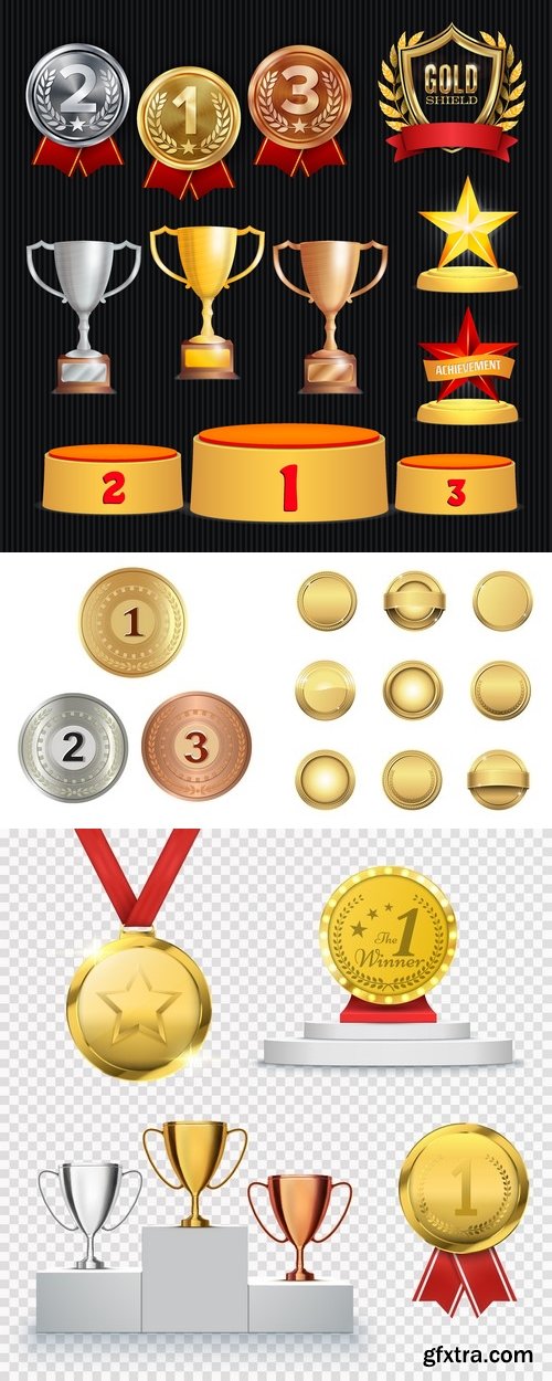 Vectors - Awards Badges 8