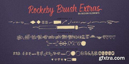 Rockeby Brush Font Family - 4 Fonts