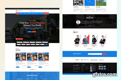 Property Website PSD Template