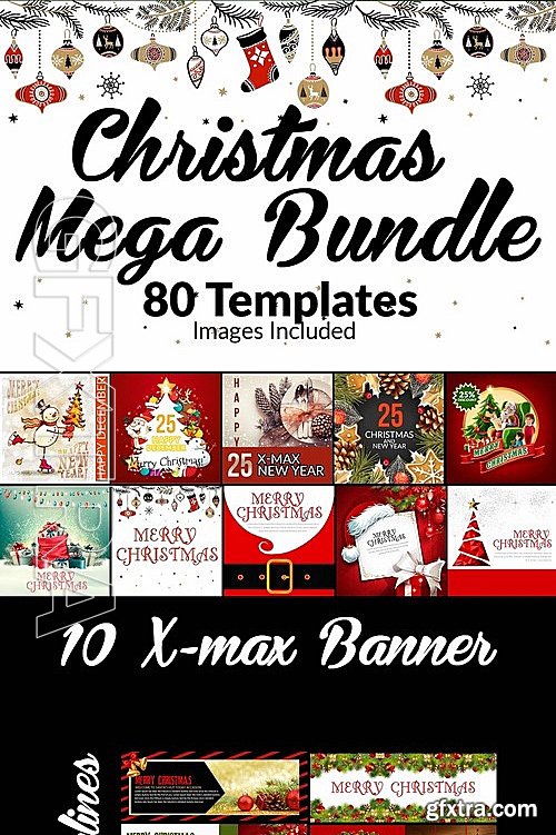 CM - 80 Christmas Templates- Mega Bundle 2075950