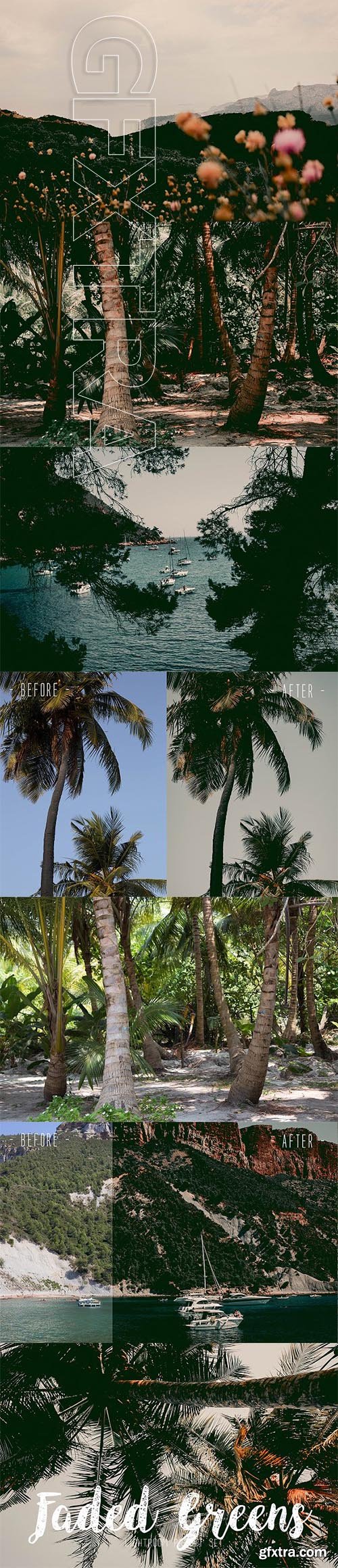 CreativeMarket - FADED GREENS FILM CAMERA PRESET 2083884