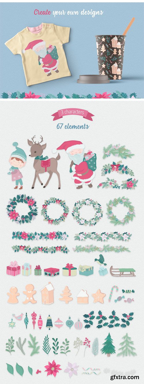 CM - Merry Christmas Illustration Set 2039378