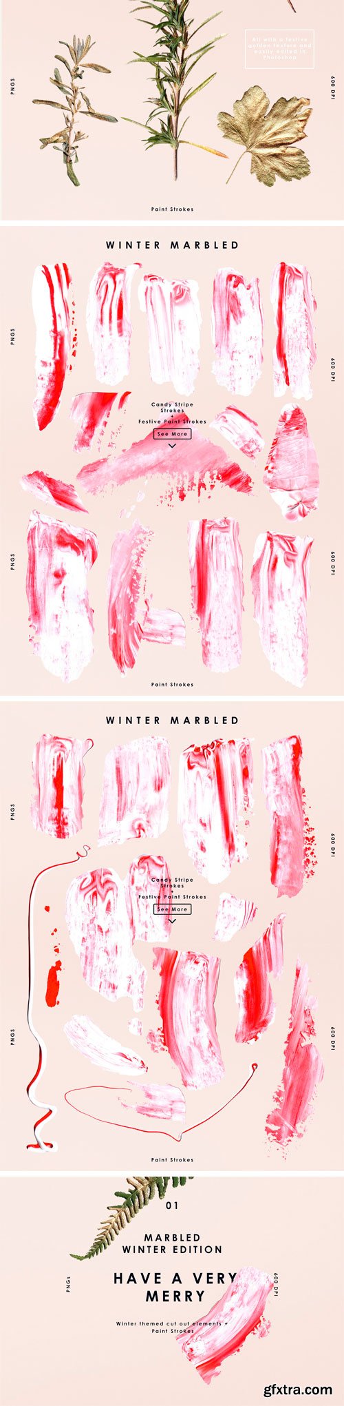 CM - Winter Paint Marbled Set 2040422