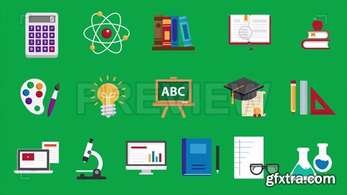 MA - 16 Education Icons Pack