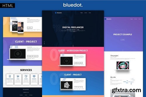 CM - bluedot - Minimal Portfolio Template 2005751