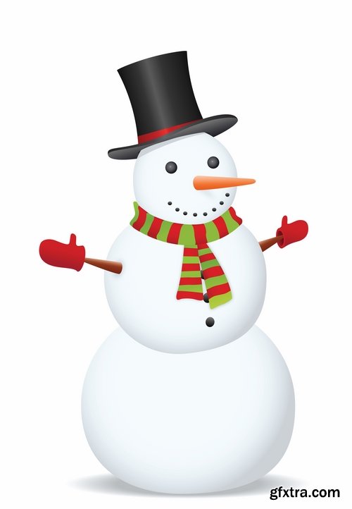 Snow snowman doll decoration new year christmas 25 EPS