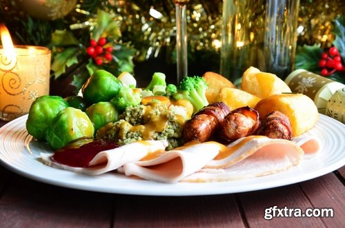 Festive christmas new year food sweetness turkey 25 HQ Jpeg