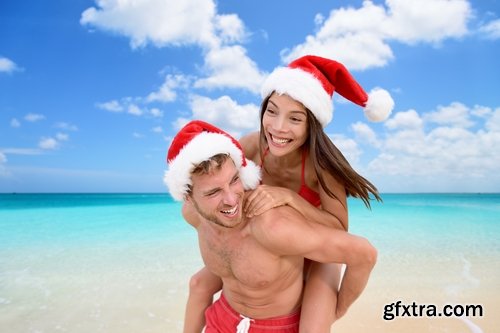 Loving couple in a Christmas costume New Year family holiday 25 HQ Jpeg