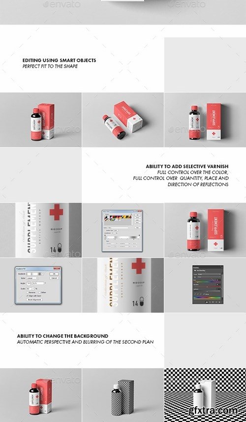 GraphicRiver - Supplement Bottle & Box Mock-up 1 21050352