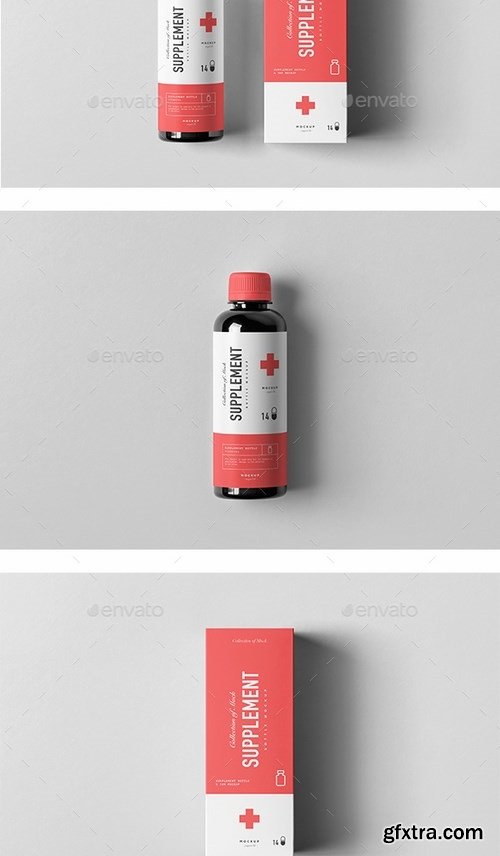 GraphicRiver - Supplement Bottle & Box Mock-up 1 21050352