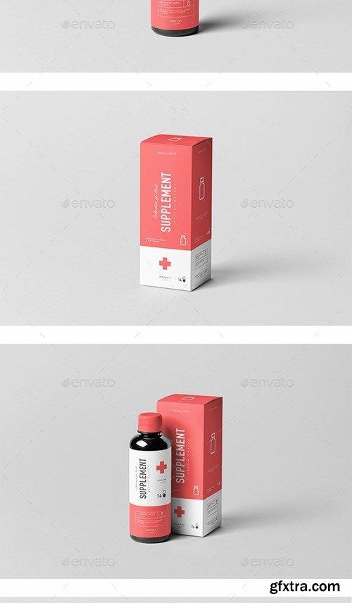 GraphicRiver - Supplement Bottle & Box Mock-up 1 21050352