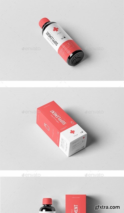 GraphicRiver - Supplement Bottle & Box Mock-up 1 21050352