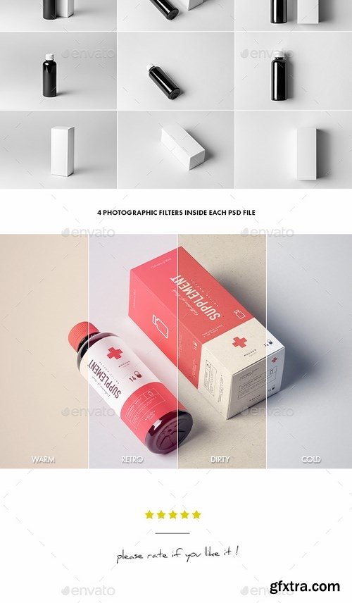 GraphicRiver - Supplement Bottle & Box Mock-up 1 21050352