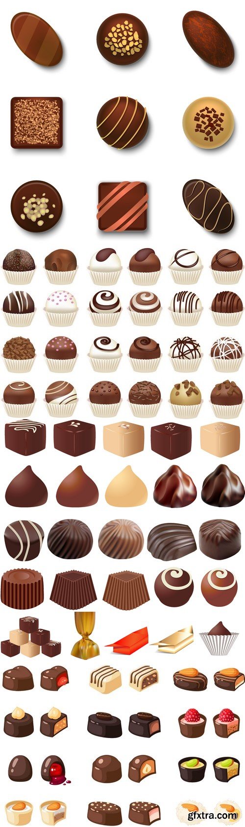 Vectors - Different Chocolate Candies 7