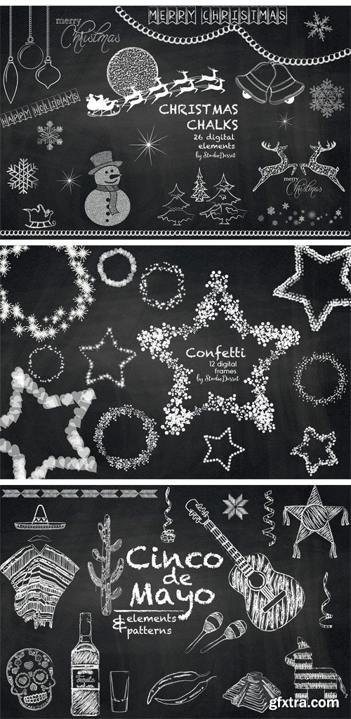 CM - Xmas Chalk Elements 2037727