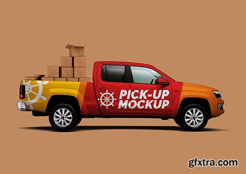 CM - Pick Up Truck Mockup 1359309