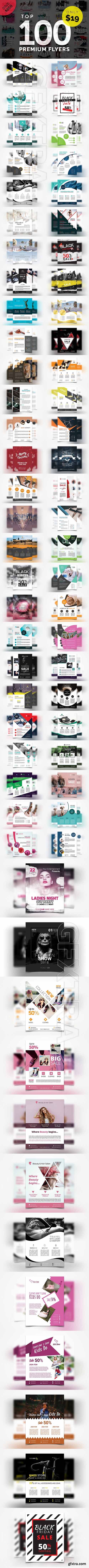 CreativeMarket - TOP 100 PREMIUM Flyers Templates 2068648