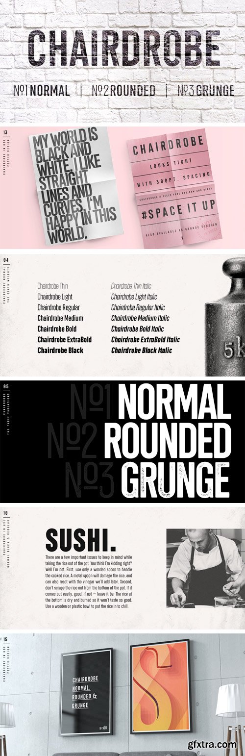 Chairdrobe Font Family