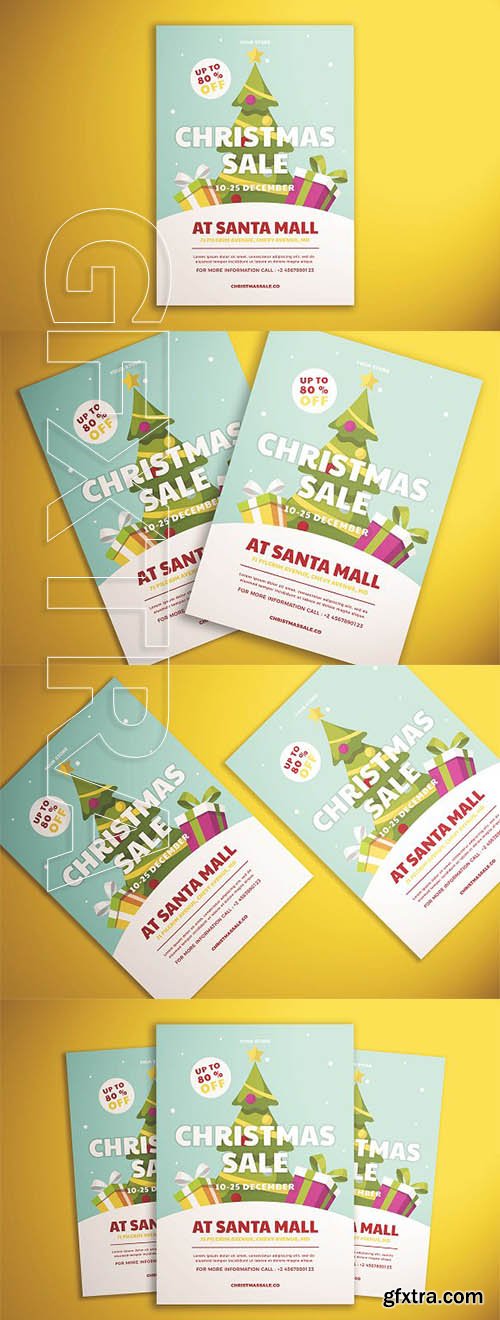 CreativeMarket - Christmas Sale Flyer Vol. 01 2091422