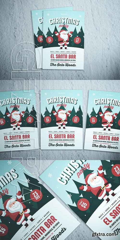 CreativeMarket - Christmas Party Flyer 2080949