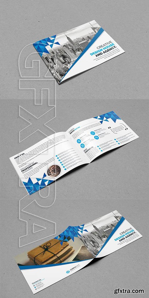 CreativeMarket - Landscape Bi-Fold Brochure 2095274