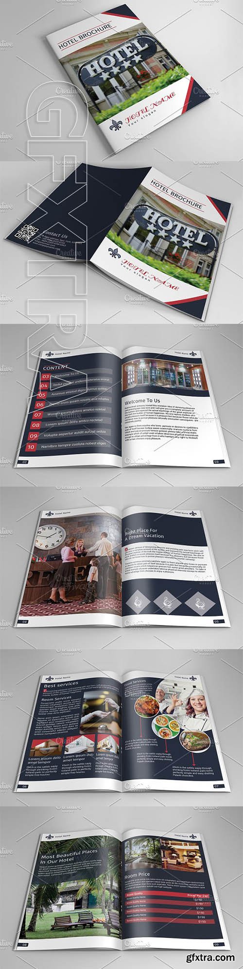 CreativeMarket - Hotel Brochure Template V757 1944991