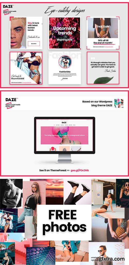 CM - DAZE Edgy Social Media Templates 2052844