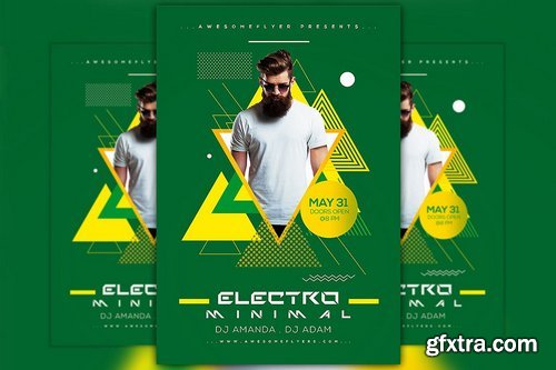 CM - Minimal Electro Flyer Template 2040498