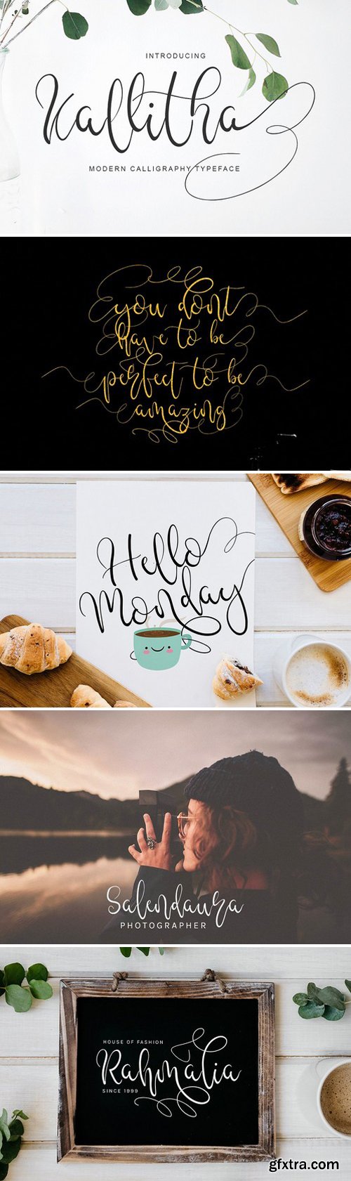 CM - Kallitha Script Font 2042693