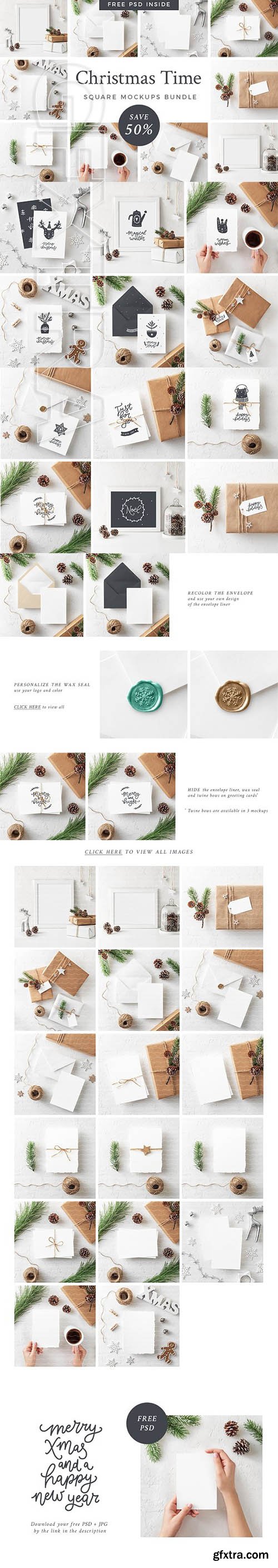 CreativeMarket - Christmas Mockups Bundle 2097311